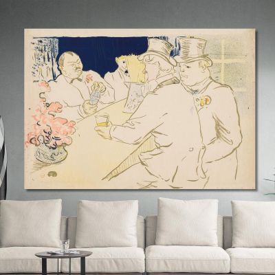 The Irish And American Bar Rue Royale Henri de Toulouse-Lautrec htl96 canvas print 