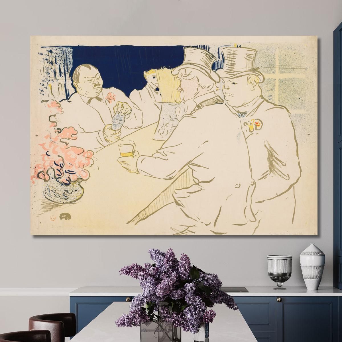 The Irish And American Bar Rue Royale Henri de Toulouse-Lautrec htl96 canvas print 
