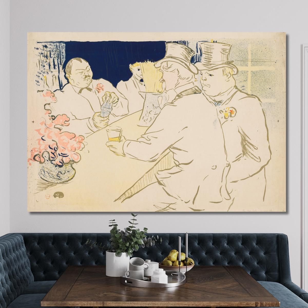 The Irish And American Bar Rue Royale Henri de Toulouse-Lautrec htl96 canvas print 