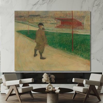 Tristan Bernard At The Buffalo Velodrome Henri de Toulouse-Lautrec htl109 canvas print 