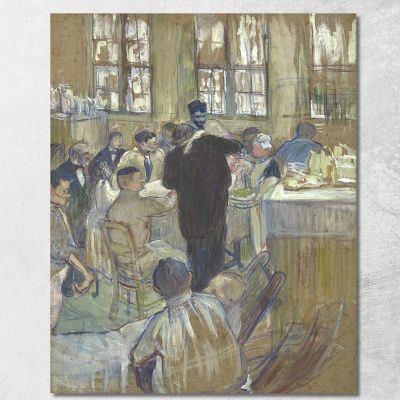 An Operation By Dr. Péan At The International Hospital Henri de Toulouse-Lautrec htl110 canvas print 