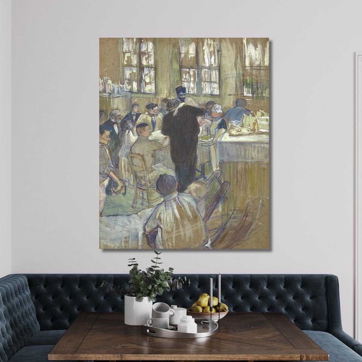 An Operation By Dr. Péan At The International Hospital Henri de Toulouse-Lautrec htl110 canvas print 