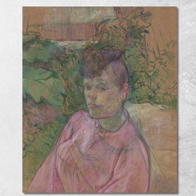 Woman In The Garden Of Monsieur Forest Henri de Toulouse-Lautrec htl112 canvas print 