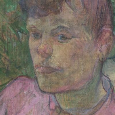 Woman In The Garden Of Monsieur Forest Henri de Toulouse-Lautrec htl112 canvas print