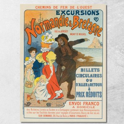 Excursions In Normandy And Brittany Henri Georges Meunier hgm6 canvas print 