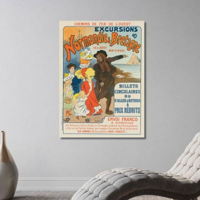 Excursions In Normandy And Brittany Henri Georges Meunier hgm6 canvas print 