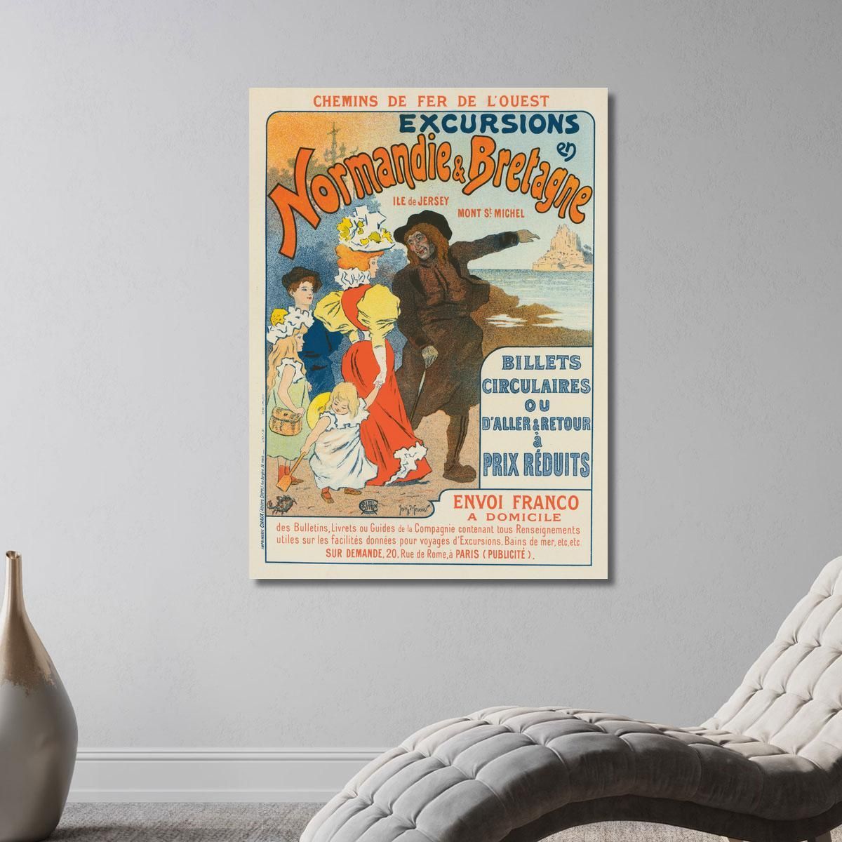 Excursions In Normandy And Brittany Henri Georges Meunier hgm6 canvas print 