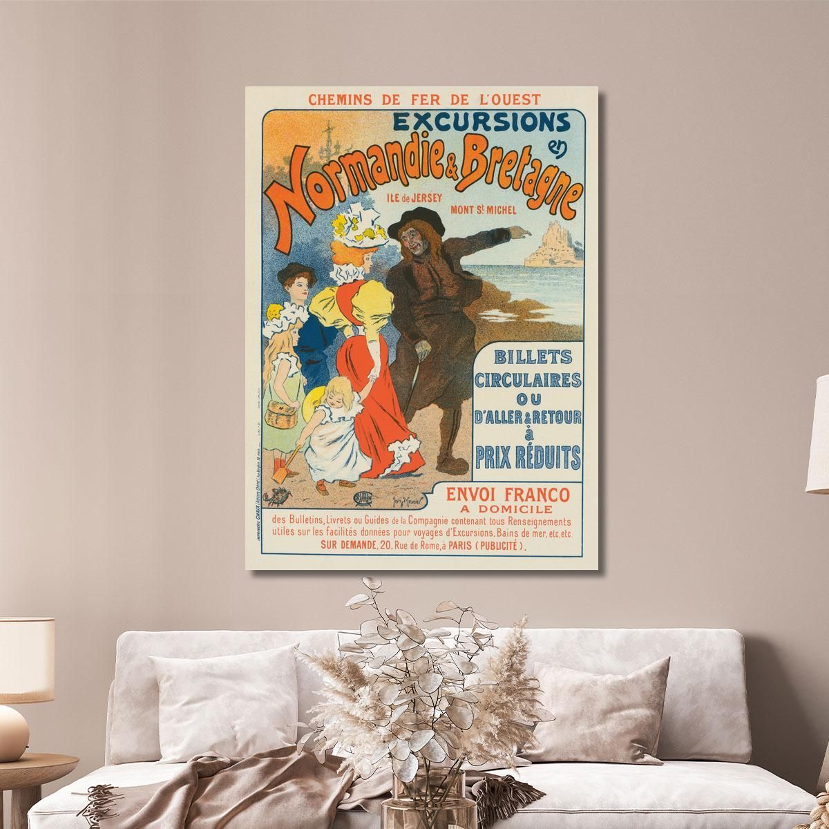 Excursions In Normandy And Brittany Henri Georges Meunier hgm6 canvas print 
