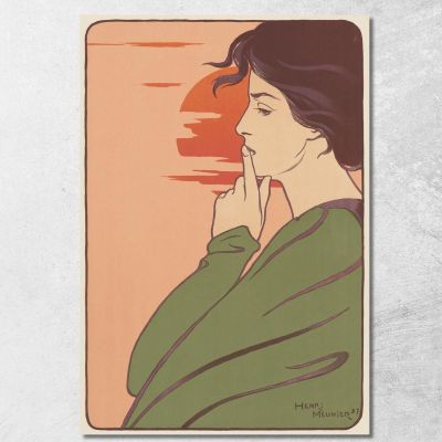 The Hour Of Silence Henri Georges Meunier hgm11 canvas print 