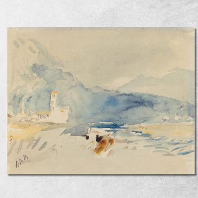 A Landscape With Mountains And A Stream Hercules Brabazon Brabazon hbb5 canvas print 