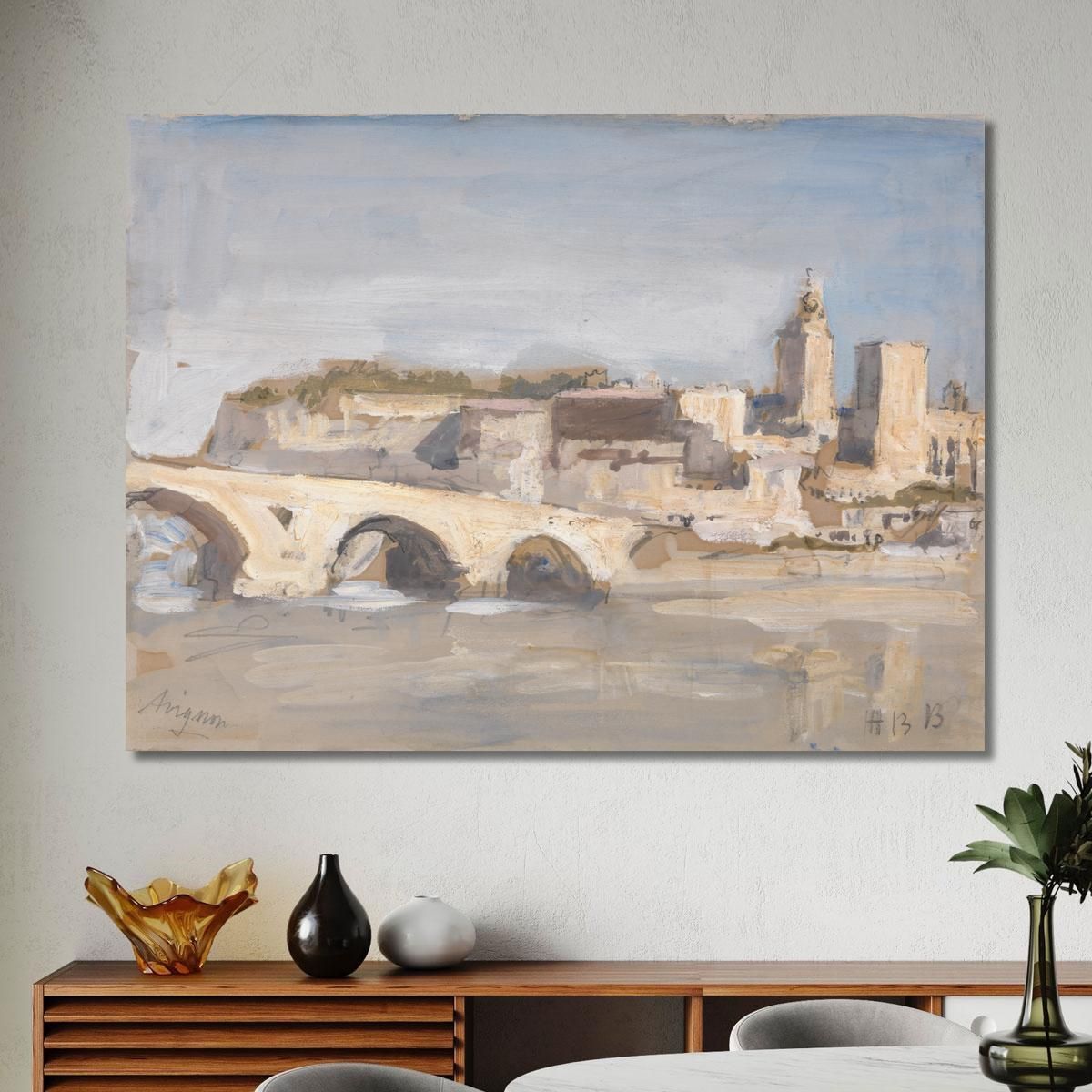 Avignon Bridge Over A River Hercules Brabazon Brabazon hbb13 canvas print 