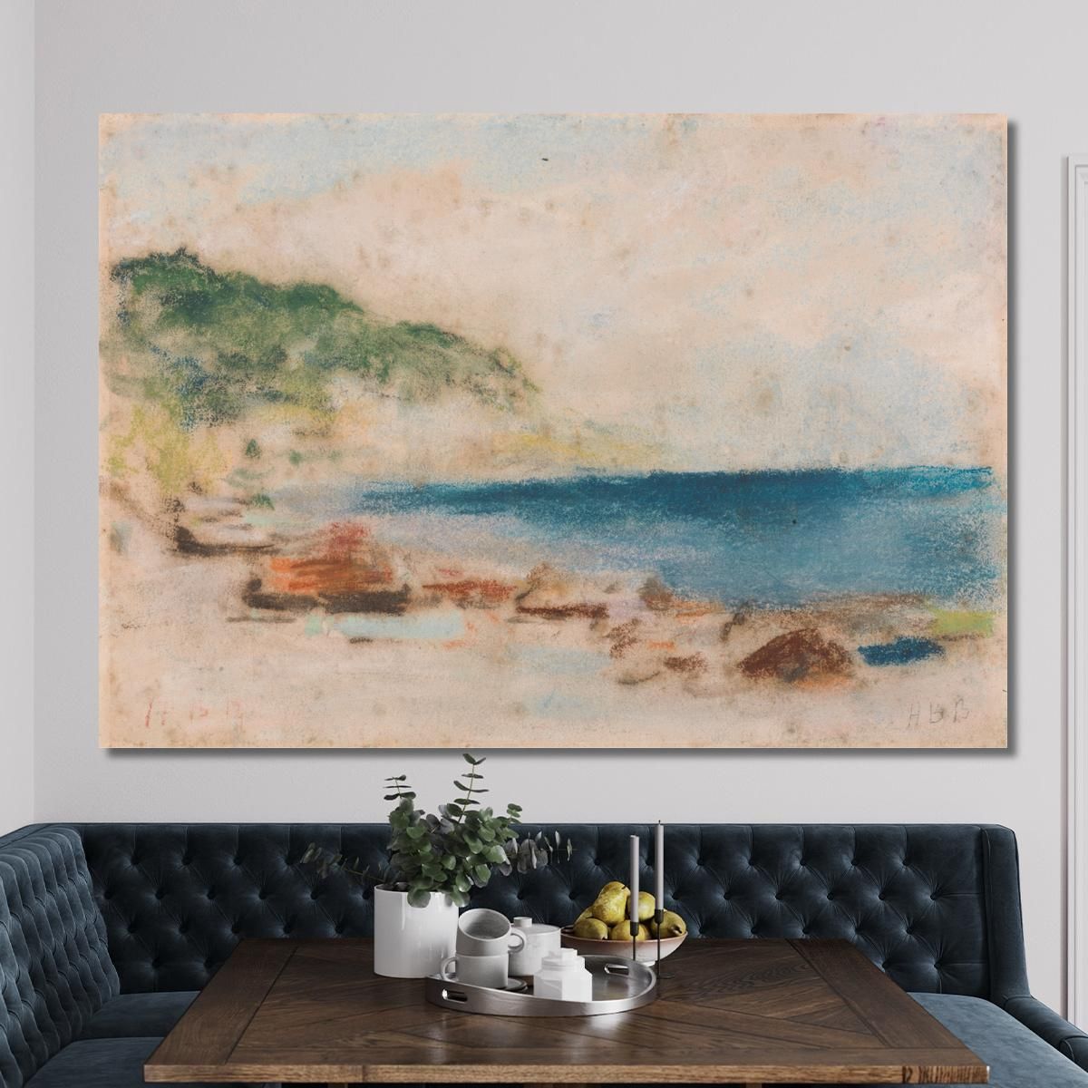 Coastal Scene Hercules Brabazon Brabazon hbb19 canvas print 