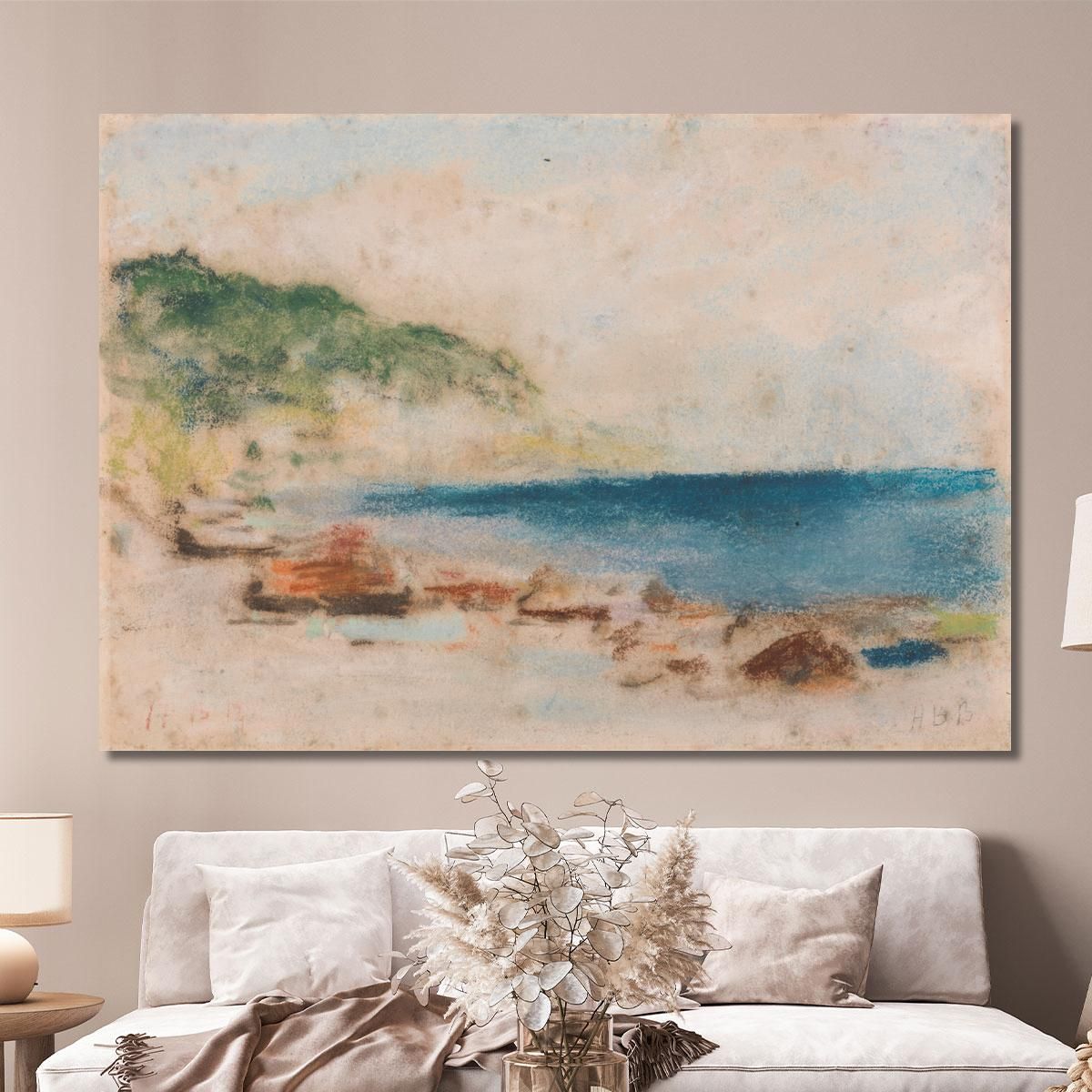 Coastal Scene Hercules Brabazon Brabazon hbb19 canvas print 