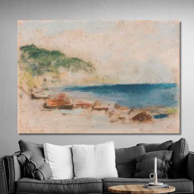 Coastal Scene Hercules Brabazon Brabazon hbb19 canvas print 