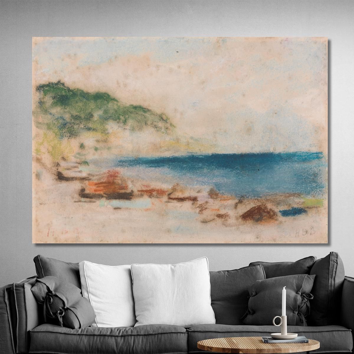 Coastal Scene Hercules Brabazon Brabazon hbb19 canvas print 