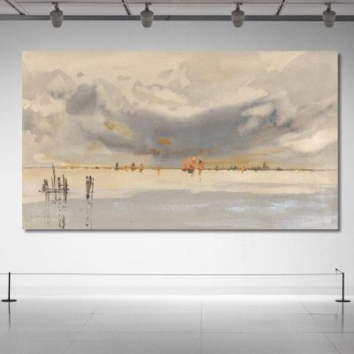 Evening On The Lagoon Venice Hercules Brabazon Brabazon hbb23 canvas print 
