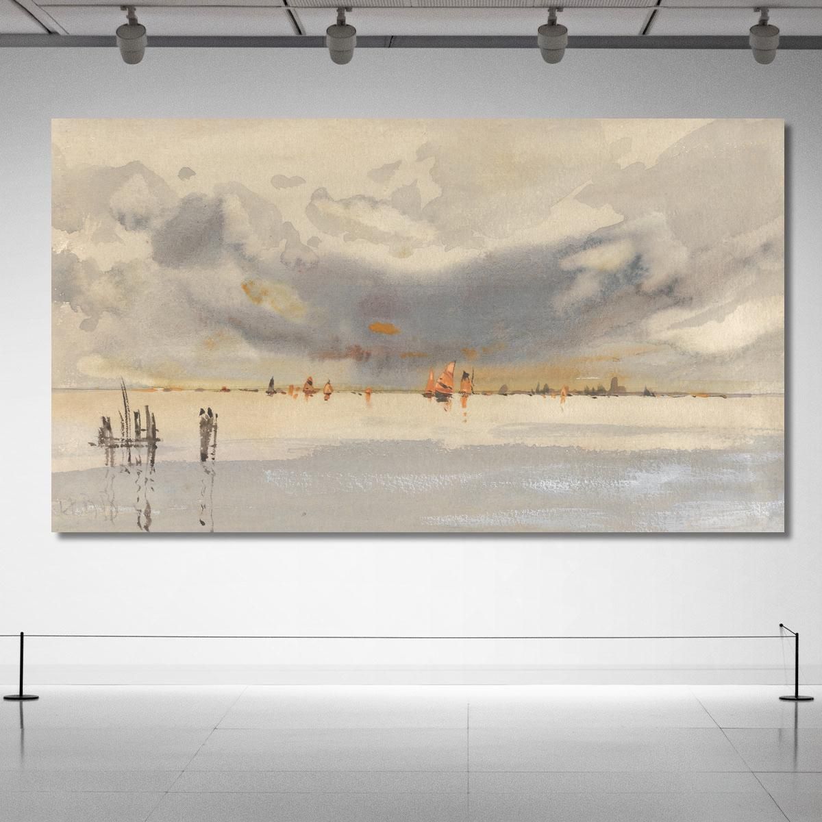 Evening On The Lagoon Venice Hercules Brabazon Brabazon hbb23 canvas print 