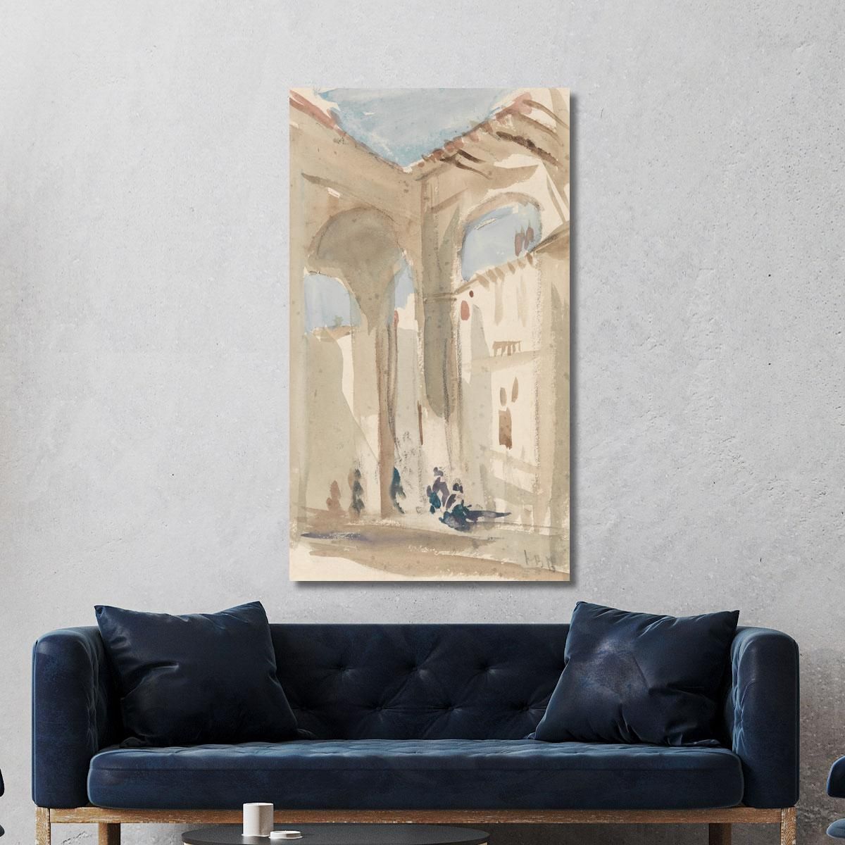 Figures In An Eastern Colonnade Hercules Brabazon Brabazon hbb24 canvas print 