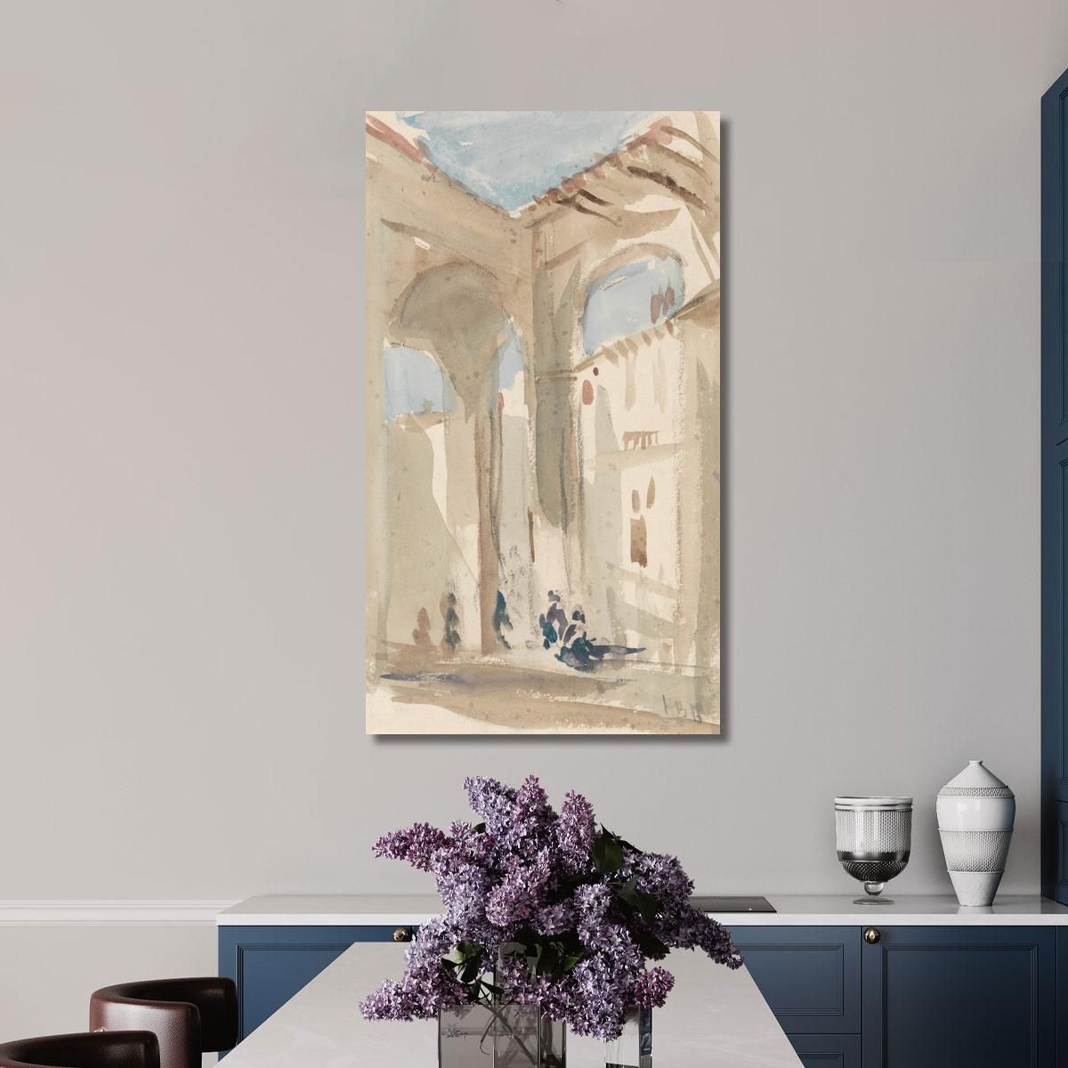 Figures In An Eastern Colonnade Hercules Brabazon Brabazon hbb24 canvas print 
