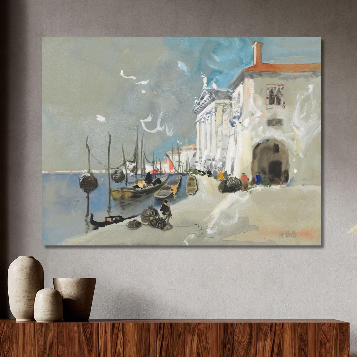 Fish Baskets Chioggia South Of Venice Hercules Brabazon Brabazon hbb25 canvas print 