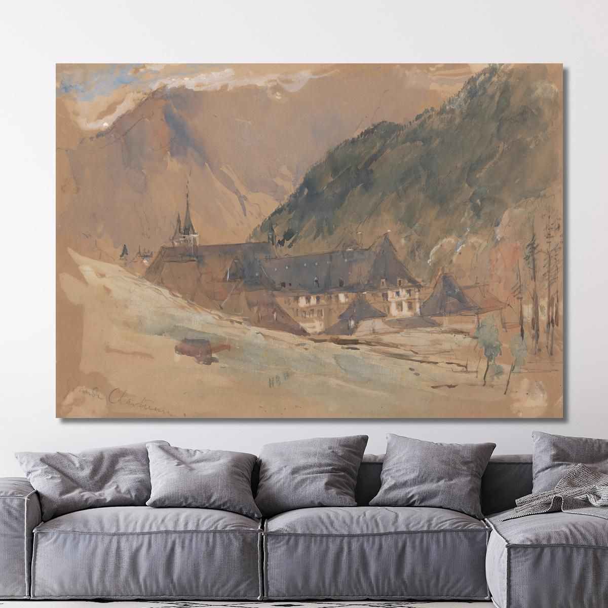 Grande Chartreuse Hercules Brabazon Brabazon hbb32 canvas print 