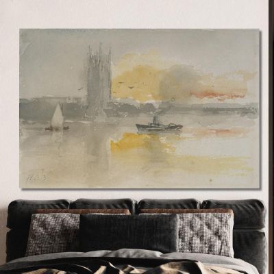 Houses Of Parliament Hercules Brabazon Brabazon hbb33 canvas print 