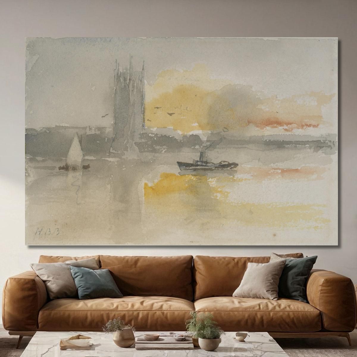 Houses Of Parliament Hercules Brabazon Brabazon hbb33 canvas print 