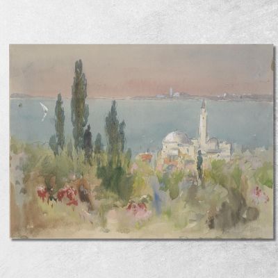 Lake Scene Hercules Brabazon Brabazon hbb36 canvas print 
