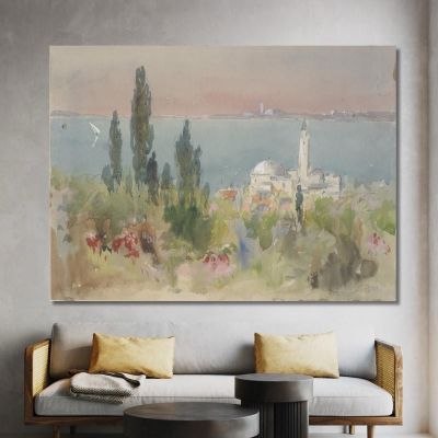 Lake Scene Hercules Brabazon Brabazon hbb36 canvas print 