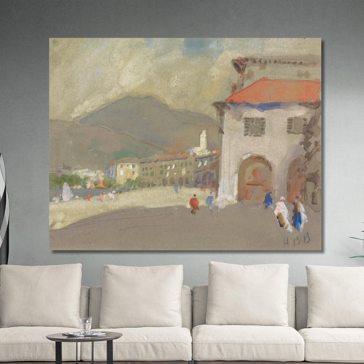 Lugano Hercules Brabazon Brabazon hbb39 canvas print 