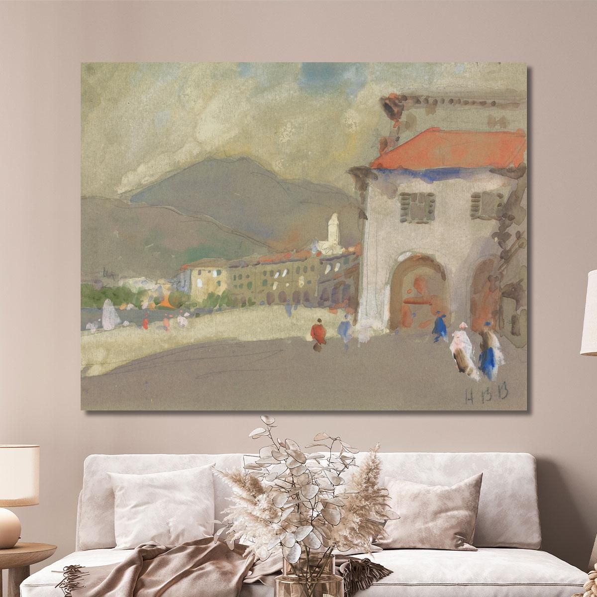Lugano Hercules Brabazon Brabazon hbb39 canvas print 