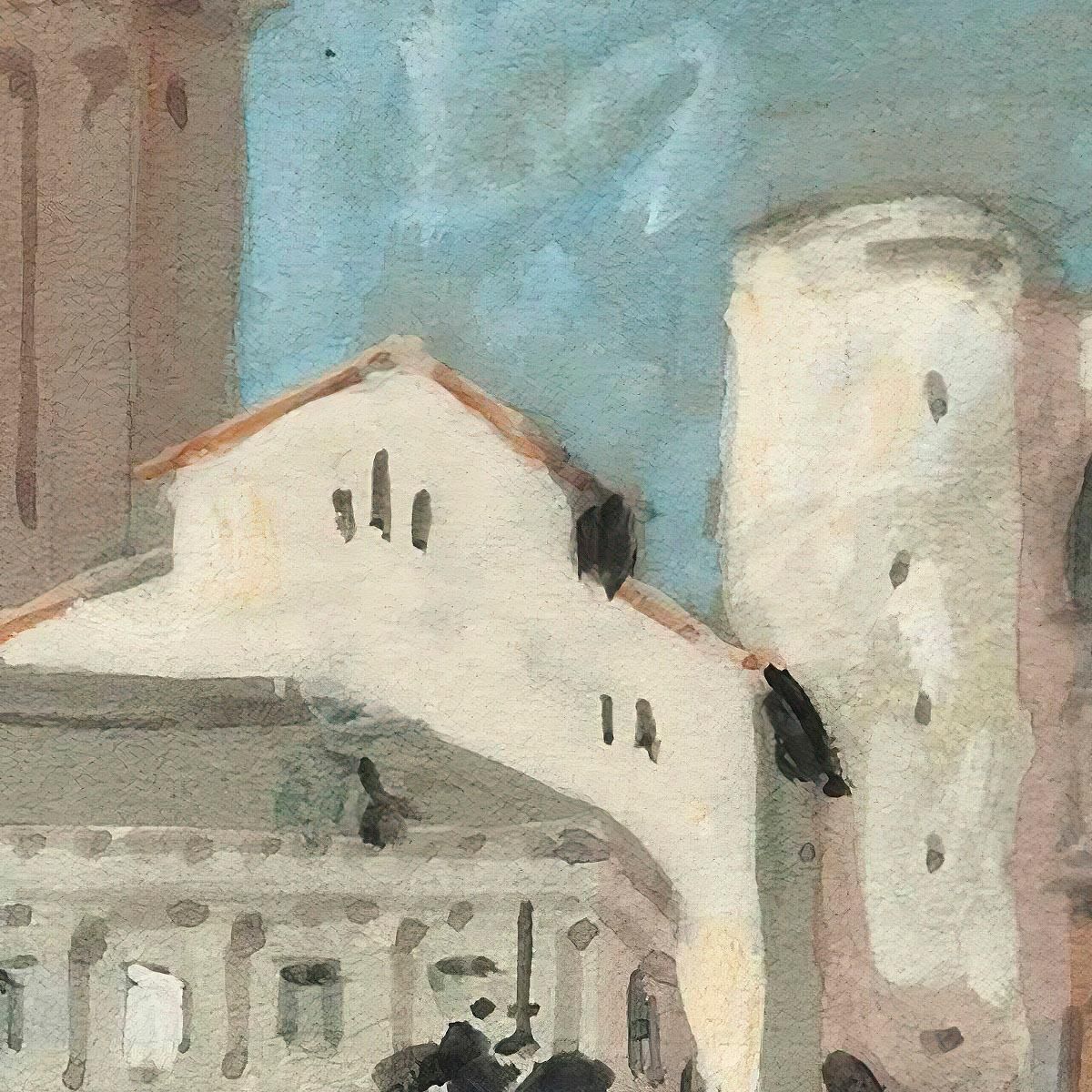 Piazza Dei Signori Padua Hercules Brabazon Brabazon hbb44 canvas print