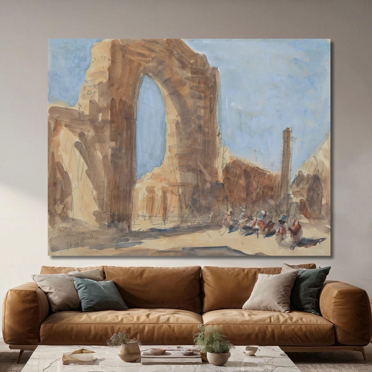 Red Fort New Delhi Hercules Brabazon Brabazon hbb47 canvas print 