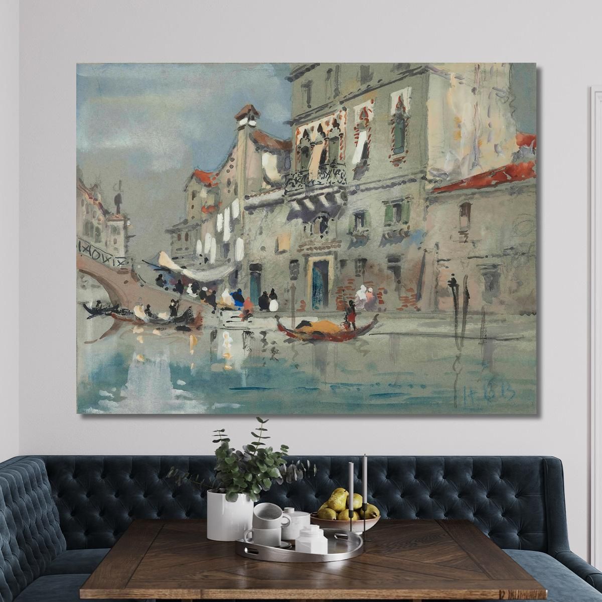 The House Of Tintoretto Venice Hercules Brabazon Brabazon hbb64 canvas print 