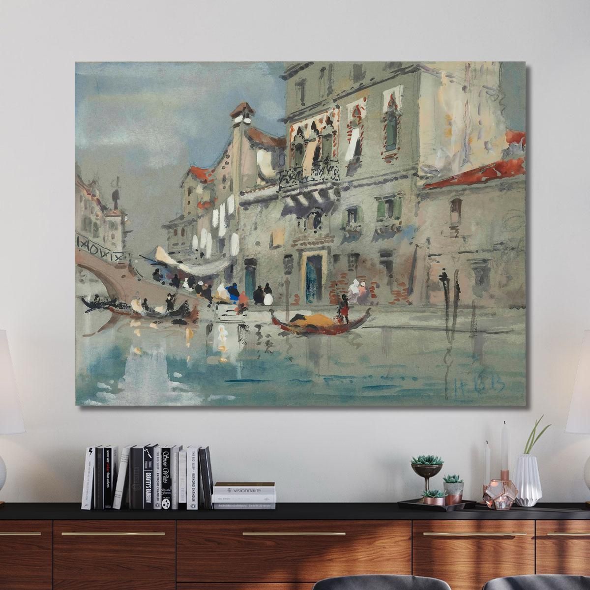 The House Of Tintoretto Venice Hercules Brabazon Brabazon hbb64 canvas print 