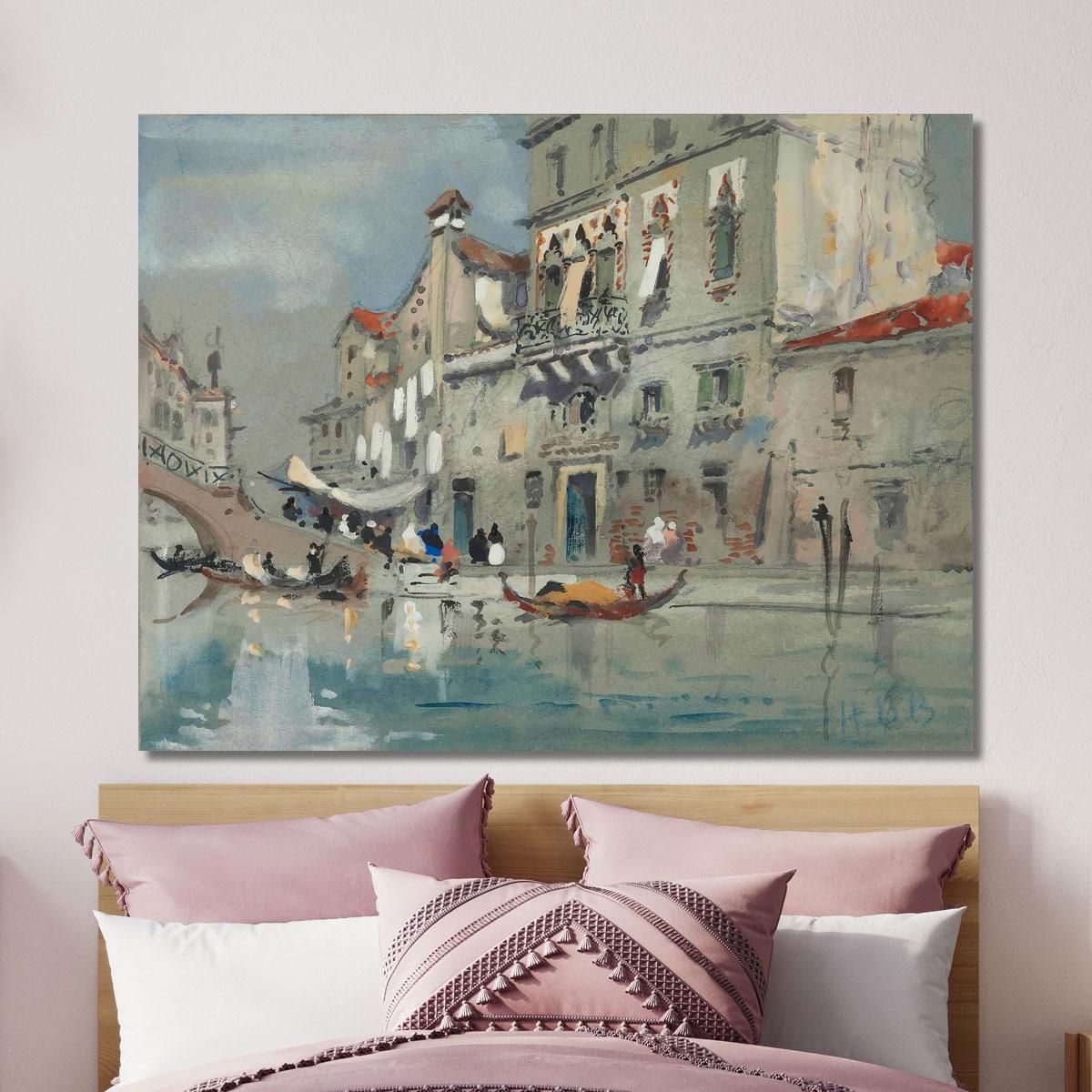 The House Of Tintoretto Venice Hercules Brabazon Brabazon hbb64 canvas print 