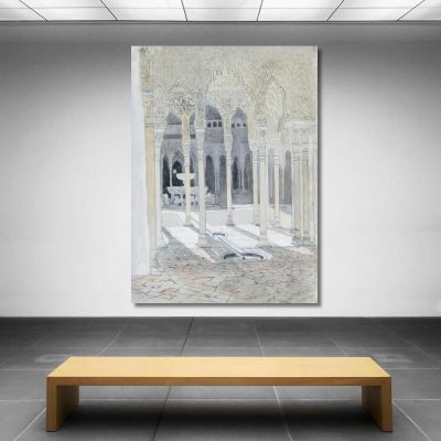 The Lion Courtyard The Alhambra Granada Spain Hercules Brabazon Brabazon hbb65 canvas print 