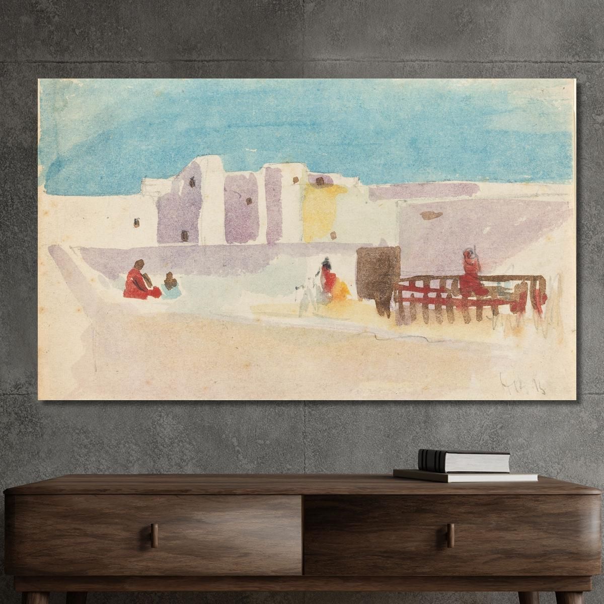 Walls Of A North African City Hercules Brabazon Brabazon hbb81 canvas print 