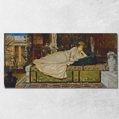 A Lady In A Classical Interior John Atkinson Grimshaw jag4 canvas print 