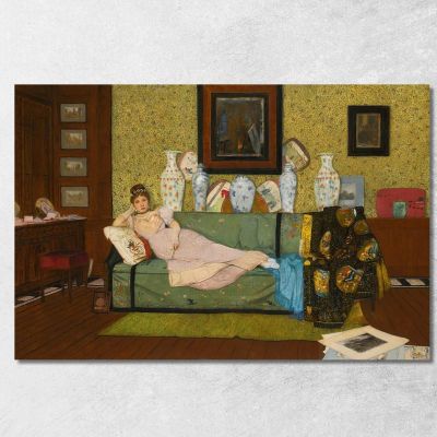 A Reverie In The Artist'S House John Atkinson Grimshaw jag11 canvas print 