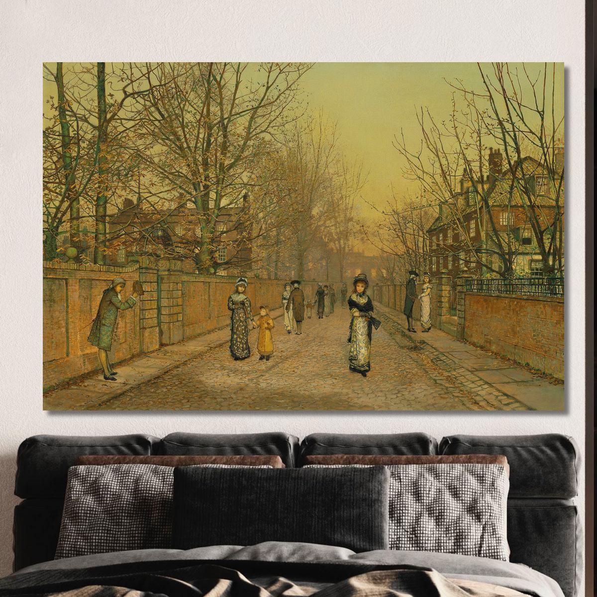 A Salutation John Atkinson Grimshaw jag12 canvas print 