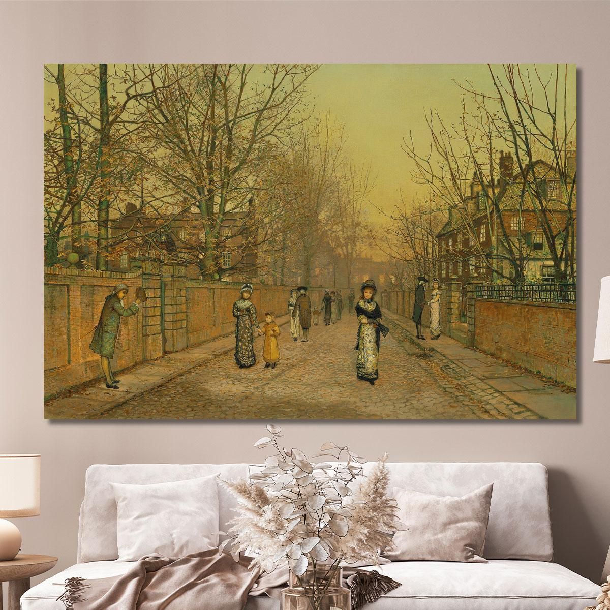 A Salutation John Atkinson Grimshaw jag12 canvas print 