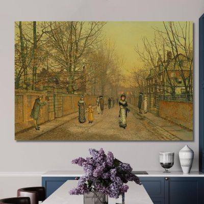 A Salutation John Atkinson Grimshaw jag12 canvas print 