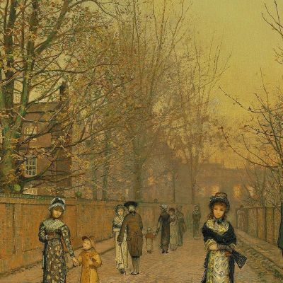 A Salutation John Atkinson Grimshaw jag12 canvas print