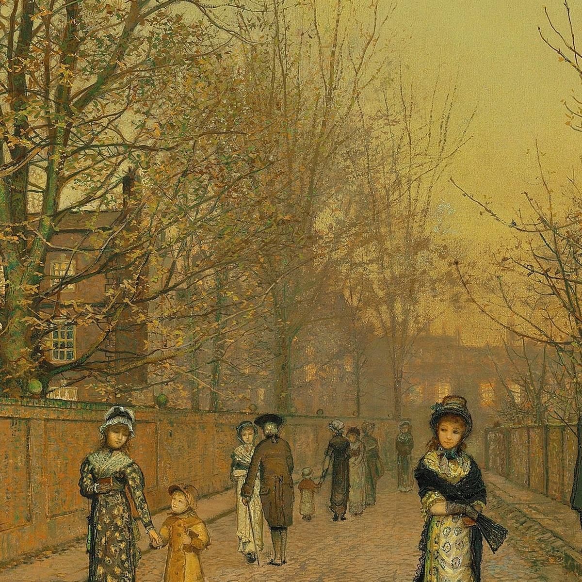 A Salutation John Atkinson Grimshaw jag12 canvas print