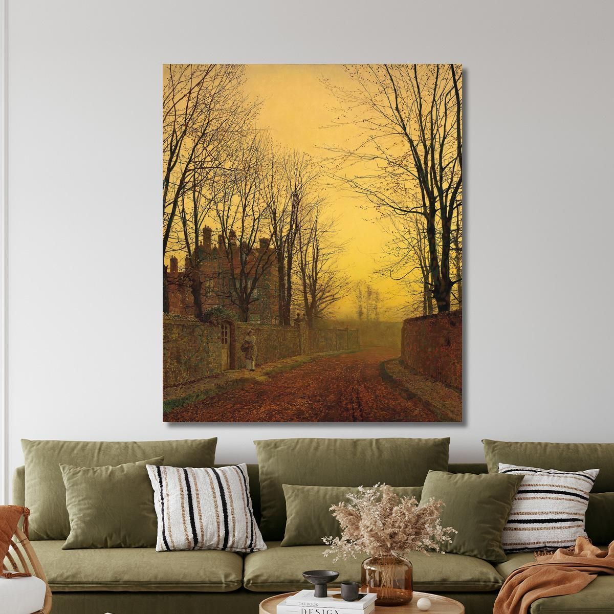 An Autumn Lane John Atkinson Grimshaw jag17 canvas print 
