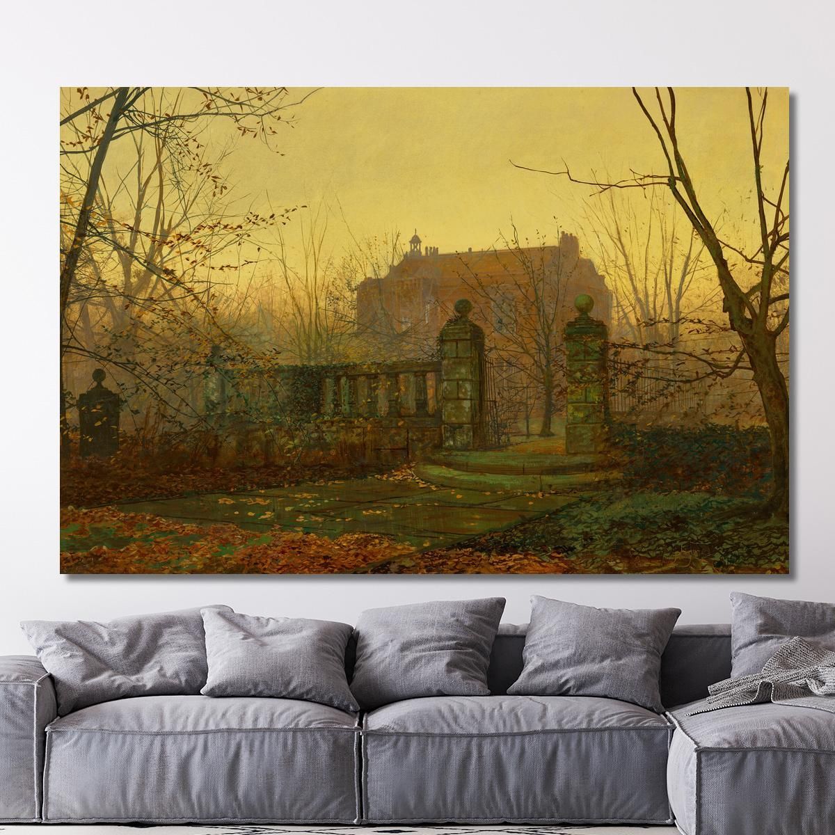 Autumn Morning John Atkinson Grimshaw jag21 canvas print 