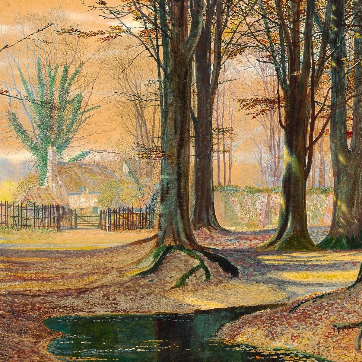 Beechwood John Atkinson Grimshaw jag22 canvas print