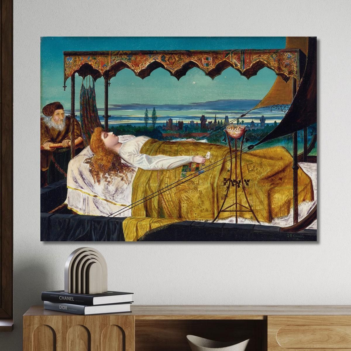 Elaine John Atkinson Grimshaw jag26 canvas print 