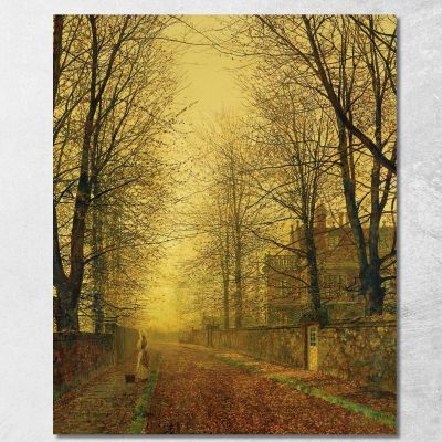 In Autumn'S Golden Glow John Atkinson Grimshaw jag34 canvas print 